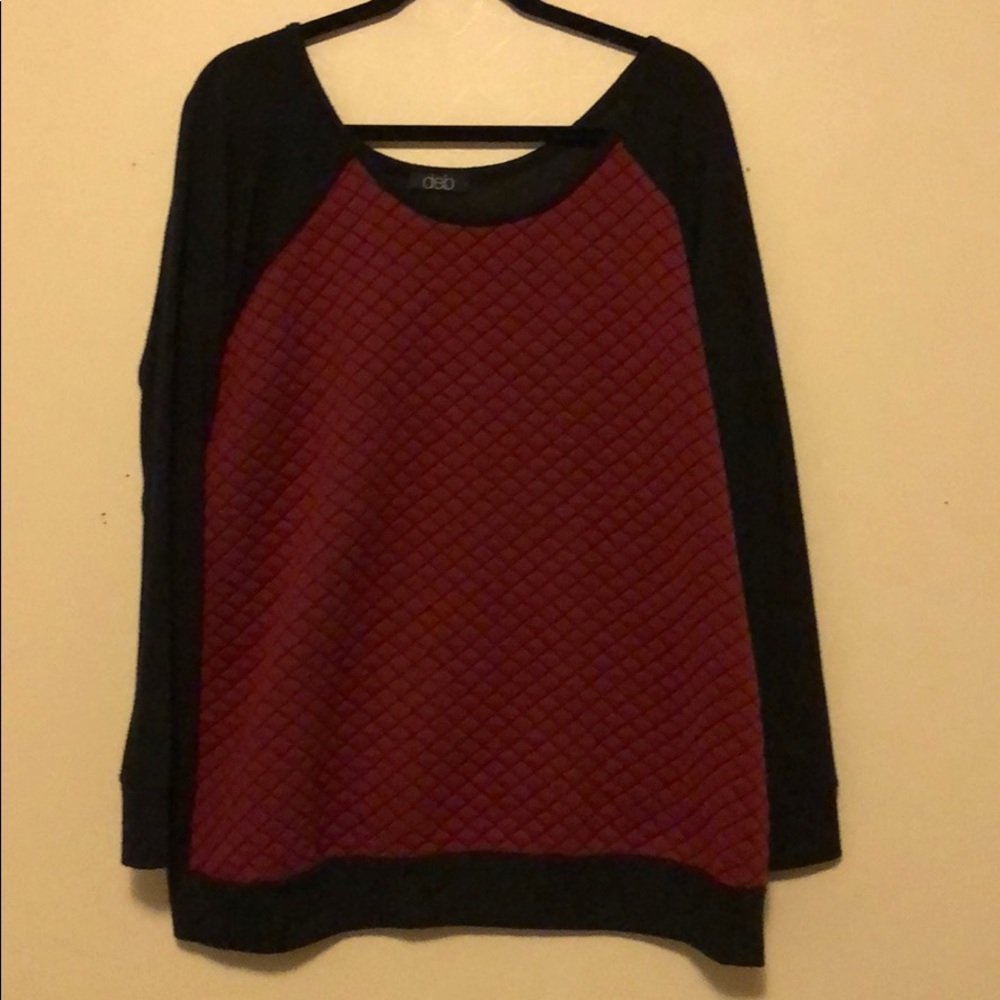 Waffle Print Sweatshirt